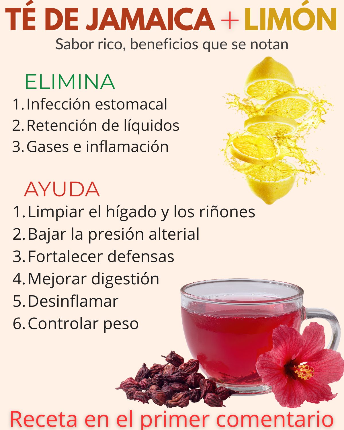 Descubre los Beneficios del Té de Jamaica con Limón