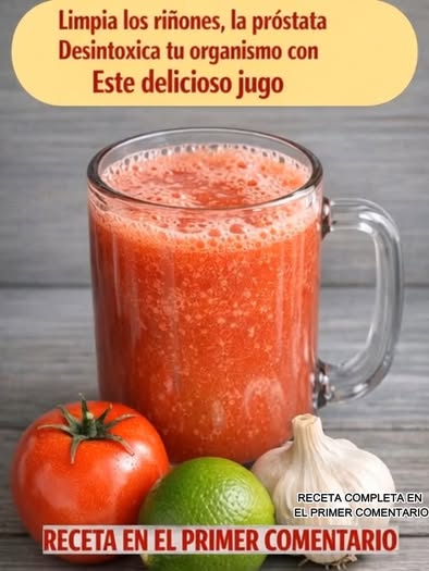 Desintoxica tu cuerpo con este jugo natural para limpiar riñones y próstata