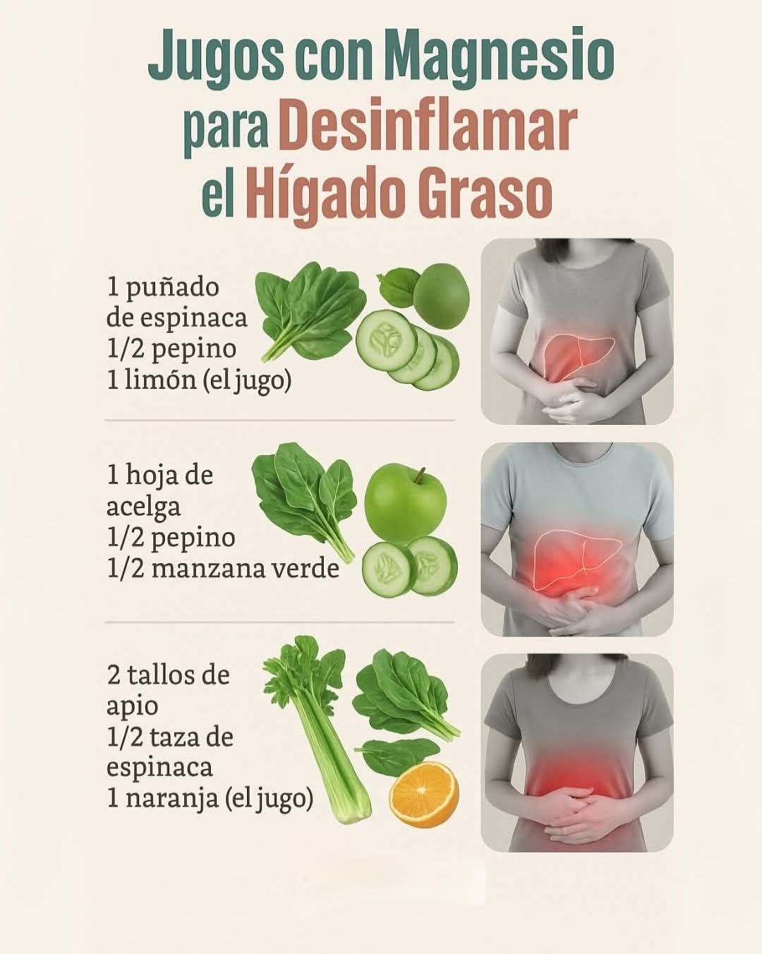 Jugos con Magnesio para Combatir el Hígado Graso