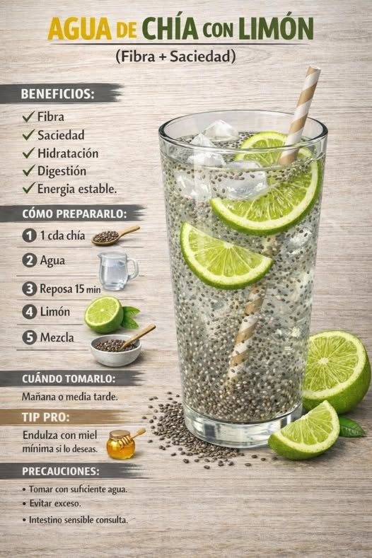 Descubre los Beneficios del Agua de Chía con Limón para tu Salud